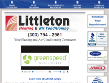 Tablet Screenshot of denvermetrohvac.com